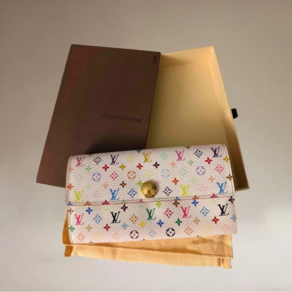 Louis Vuitton Handbags - Takashi Murakami X Louis Vuitton White Monogram Multicolor Wallet